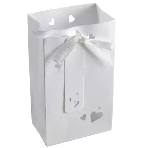 Wedding Favour Bag In White x 5