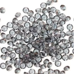 6mm Diamond Shaped Faceted Beads In Smoked Quartz