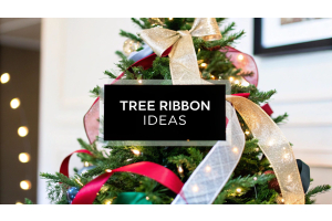 Ribbon Decorating hristmas Trees