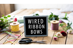 Making Wired Ribbon Bows