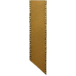 Metallic Gold Edged Gold Satin Ribbon in 3mm, 7mm,15mm, 25mm widths