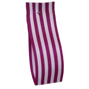 25mm x 25m Stripe Ribbon By Berisfords Ribbons Col:Fuchsia