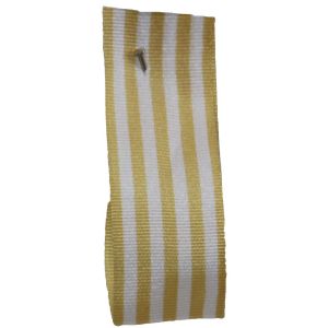25mm x 25m Stripe Ribbon By Berisfords Ribbons Col: Beige