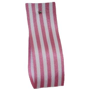 25mm x 25m Stripe Ribbon By Berisfords Ribbons Col: Pink