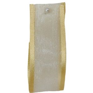 Sheer Elegance Ribbon Col: Honey Gold 25mm x 25m Article 9902