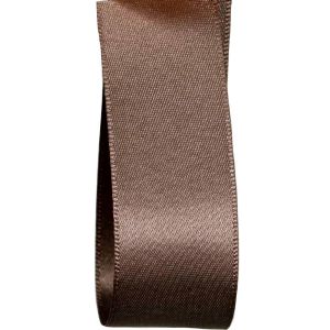 Double Satin Ribbon In Taupe
