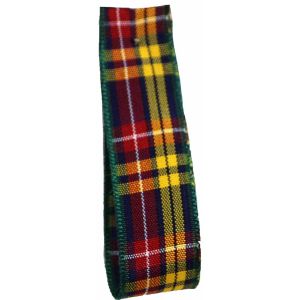 Buchanan Tartan Ribbon By Berisfords Ribbons - available in varying widths from 7mm to 70mm
