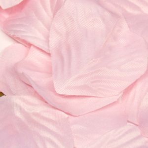 Box Of 164 Light Pink Fabric Rose Petals