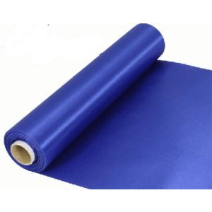 29cm Wide Royal Blue Cut Edged Satin Fabric