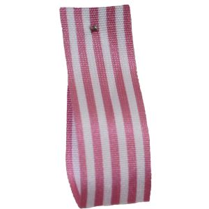 16mm x 25m Stripe Ribbon By Berisfords Ribbons Col: Pink