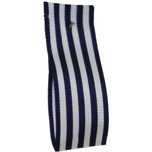16mm x 25m Stripe Ribbon By Berisfords Ribbons Col:Navy