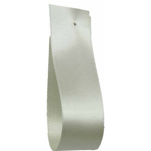 Double Satin Ribbon ideal For Wedding Car Decoration - Ivory  - 3mm - 50mm widths