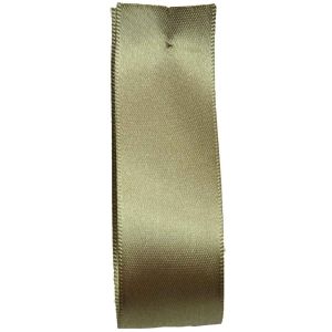 Shindo Double Satin Ribbon Dark Khaki  (Col:183) - 3mm - 38mm widths