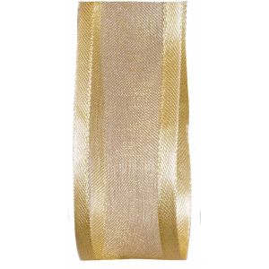 25mm gold satin edged satin ribbon