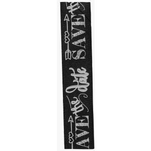 Save the Date Chalk Ribbon by Berisfords Ribbons 