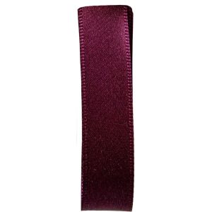 double satin ribbon in Aubergine