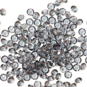 6mm Diamond Shaped Faceted Beads In Smoked Quartz