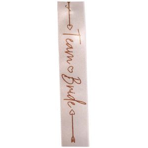 Team Bride Satin Ribbon By Berisfords Ribbons 