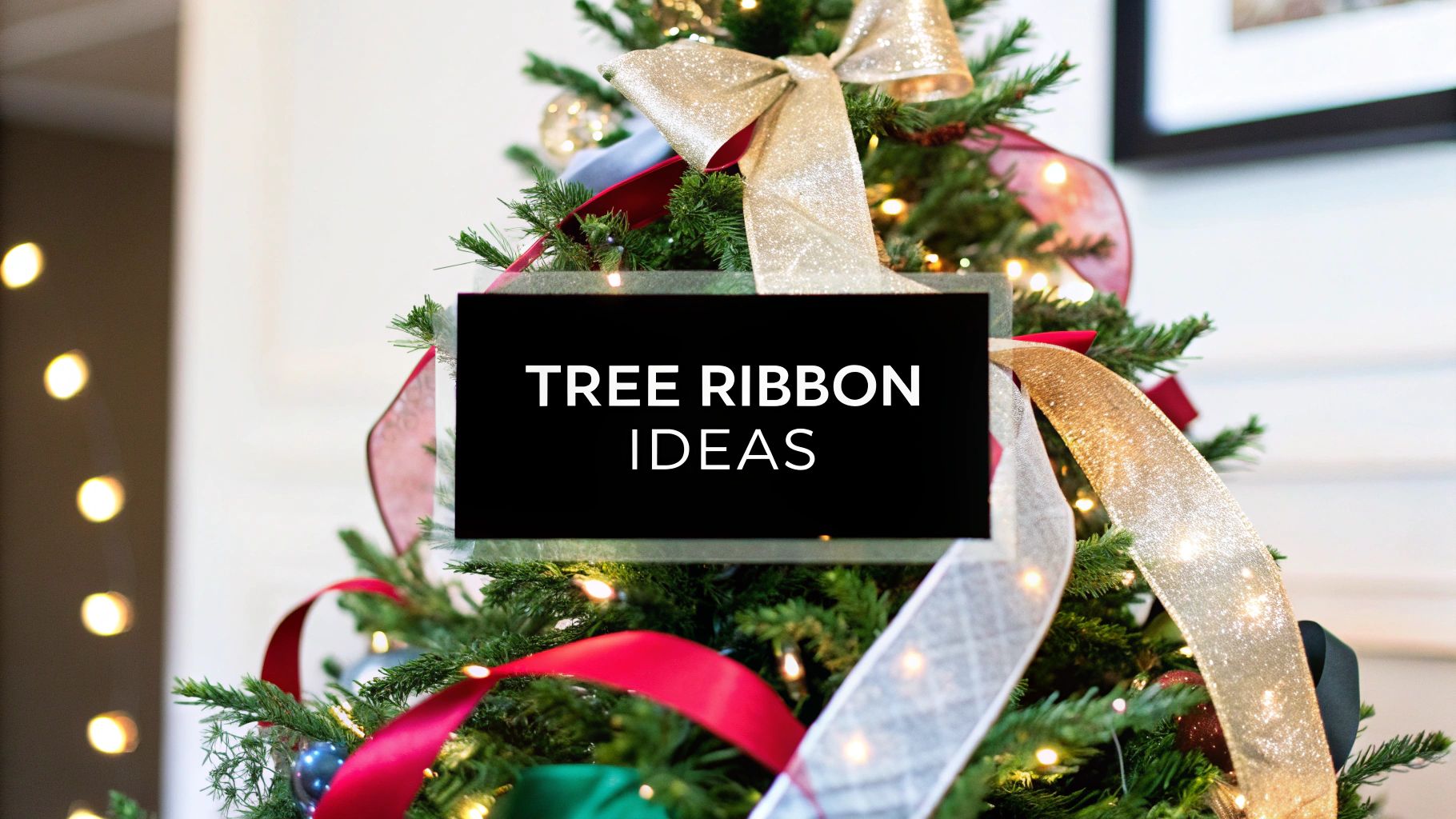 Ribbon Decorating hristmas Trees