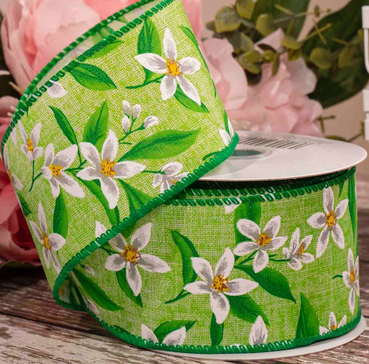 green_snowflake_style_ribbon